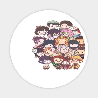 Demon Slayer Chibi Characters Magnet